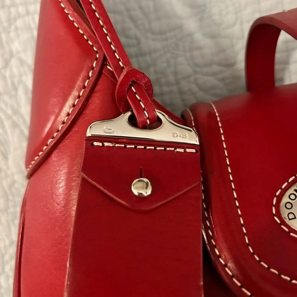 Dooney And Bourke Toscana Florentine leather Shoulder Bag In Red, EUC 🔥 - Picture 9 of 16